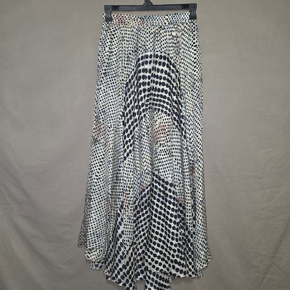Mes Demoiselles Paris Dan Silk Polka Dot Maxi Skirt Size 38